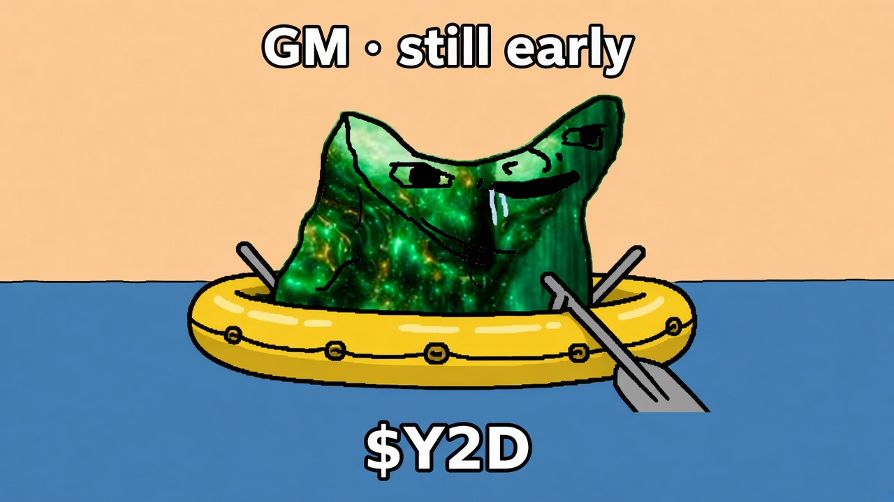 $Y2D meme — GM · still early